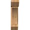 Ekena Millwork Thorton Slat Smooth Bracket w/ Offset Brace, Western Red Cedar, 7 1/2"W x 22"D x 30"H BKT0806X22X30THR06SWR - alternate 3